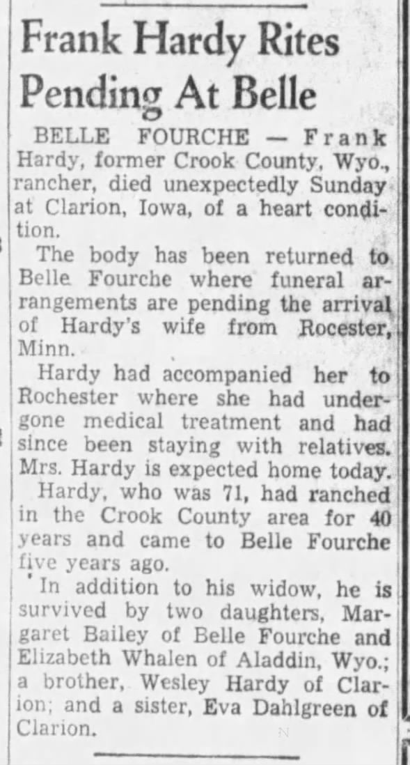 Clipping from Rapid City Journal